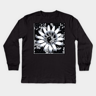 Metallic flower single Kids Long Sleeve T-Shirt